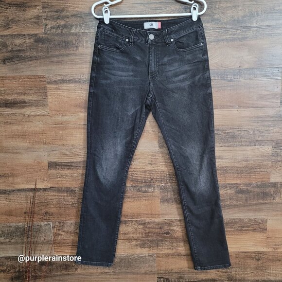 Cabi Jeans Size 6 High Straight Smolder Black Wash Stretch Denim 3560 - Picture 2 of 11